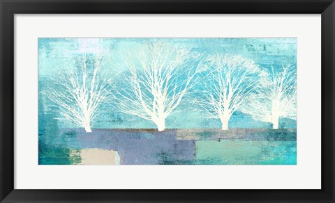 Framed Tree Lines I Print