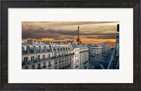 Framed Morning in Paris Print