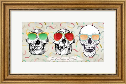 Framed Evolution of Style Print