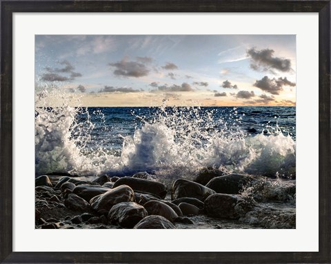 Framed Waves Crashing, Point Reyes, California Print