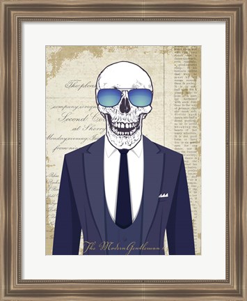 Framed Modern Gentleman #3 Print