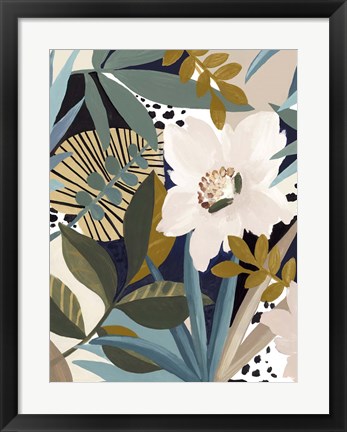 Framed Floral Symphony I Print