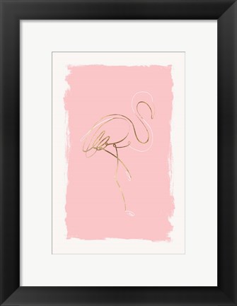 Framed Graceful Bird I Print