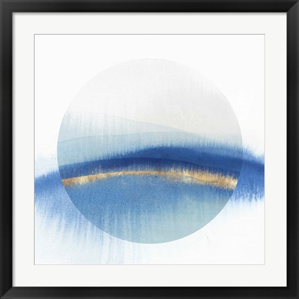 Framed Indigo Eclipse I Print