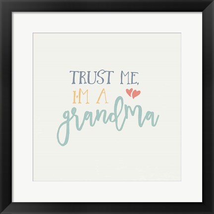 Framed Grandma Inspiration I Color Print