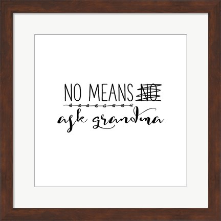 Framed Grandma Inspiration II Print