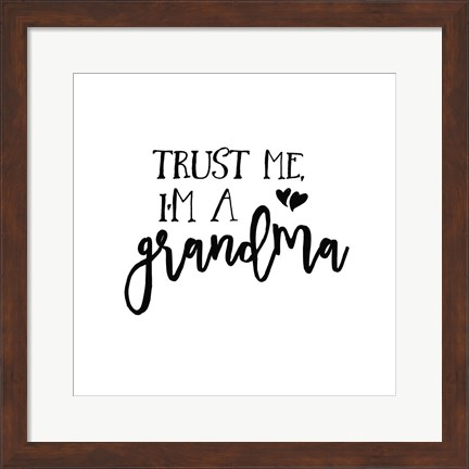 Framed Grandma Inspiration I Print