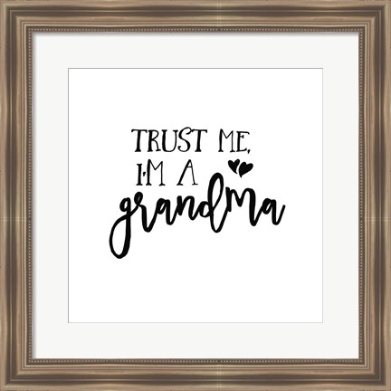 Framed Grandma Inspiration I Print