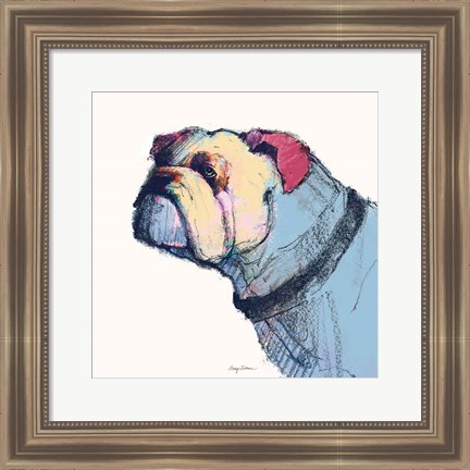 Framed Castor Watercolor Pastel Print