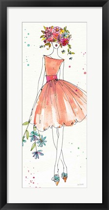 Framed Floral Figures VIII Print