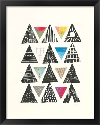 Framed Triangles with Border Print