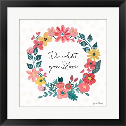 Framed Bright Petals V Print