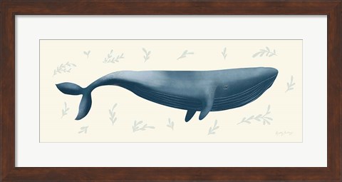 Framed Ocean Life Whale Print