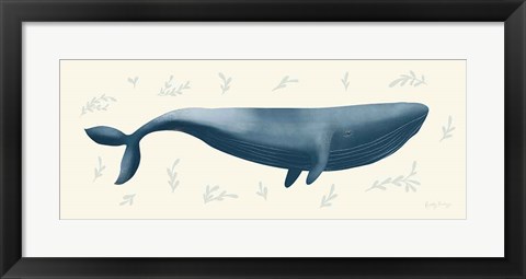 Framed Ocean Life Whale Print