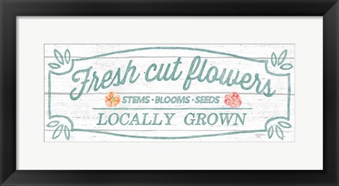 Framed Pastel Flower Market VI Print