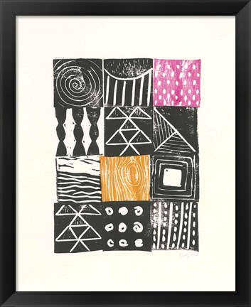 Framed Block Print V Print