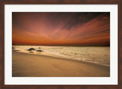 Framed Marthas Vineyard Beach III Print