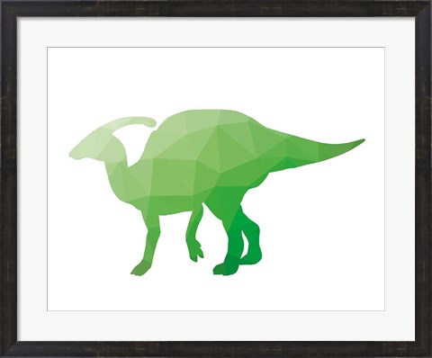 Framed Geo Dinosaur IV Print