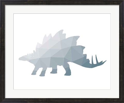 Framed Geo Dinosaur II Print