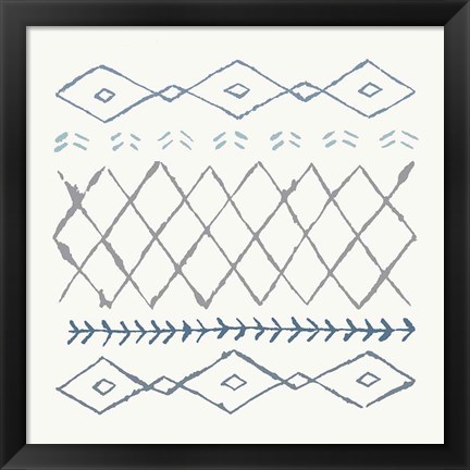 Framed Nordic Vibes IV Blue Print