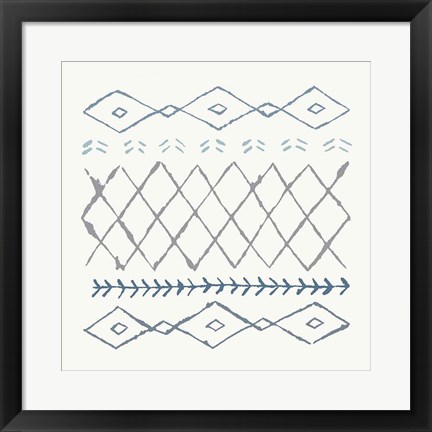 Framed Nordic Vibes IV Blue Print