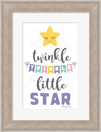 Framed Twinkle Little Star Print