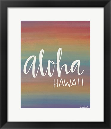 Framed Aloha Print