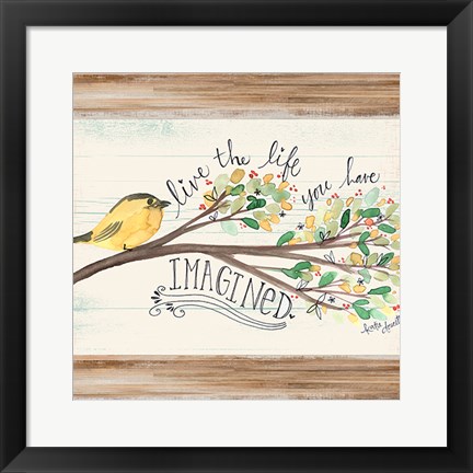 Framed Imagined Canary Print