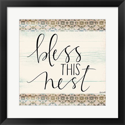 Framed Bless This Nest Print