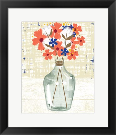 Framed Glass Vase Print