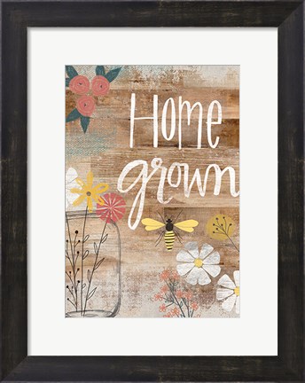 Framed Home Grown Print