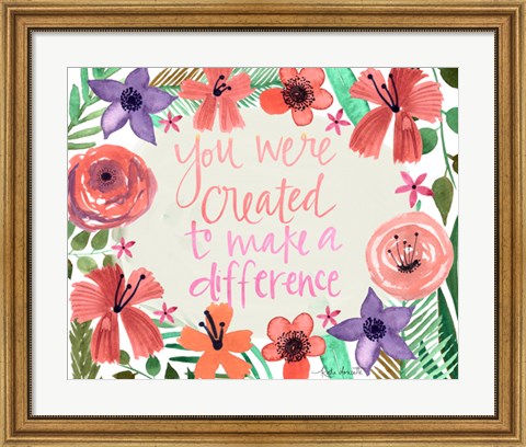 Framed Make a Difference Print