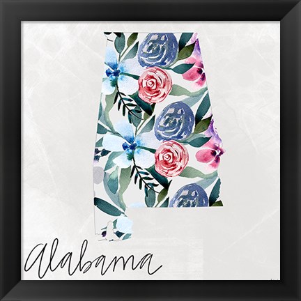 Framed Alabama Print