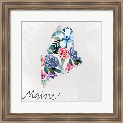 Framed Maine Print