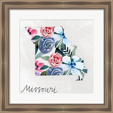 Framed Missouri Print