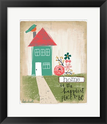 Framed Happiest Home Print