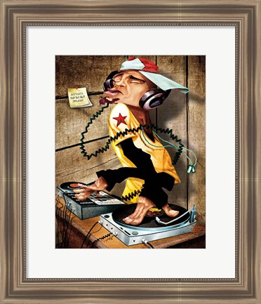 Framed DJ Love Print