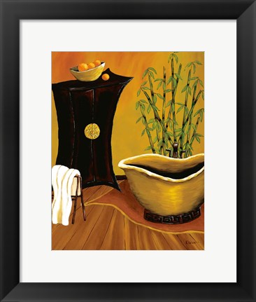 Framed Asian Bath Print