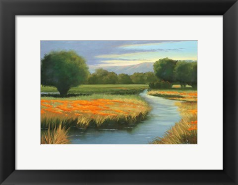 Framed California Orange Print