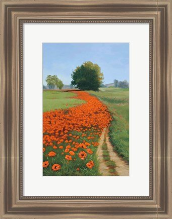 Framed Poppy Field Print