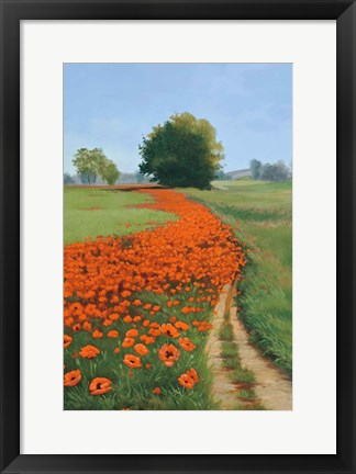 Framed Poppy Field Print