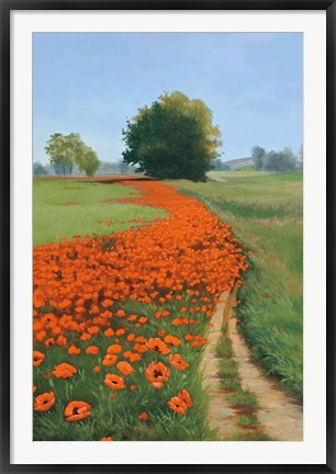 Framed Poppy Field Print