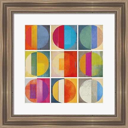 Framed Pattern Tiles I Print