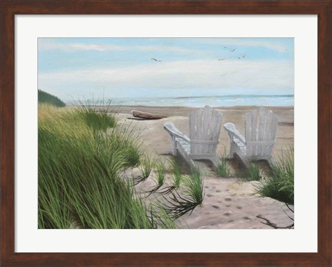 Framed Perfect Spot on the Beach Print