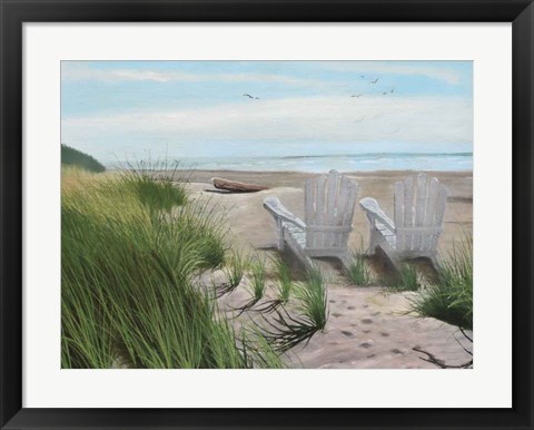 Framed Perfect Spot on the Beach Print