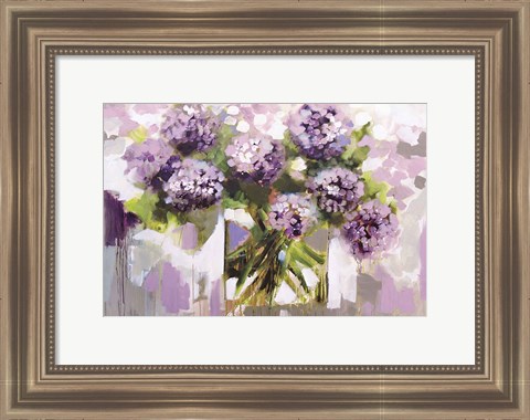 Framed Blush Hydrangea Print