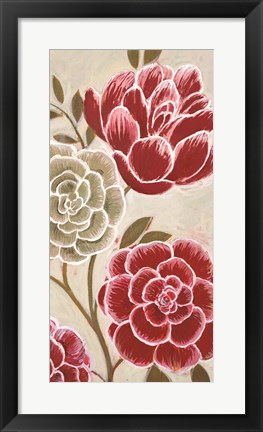 Framed Lace Petals I Print