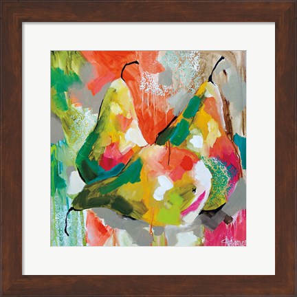 Framed Sunlit Pears Print