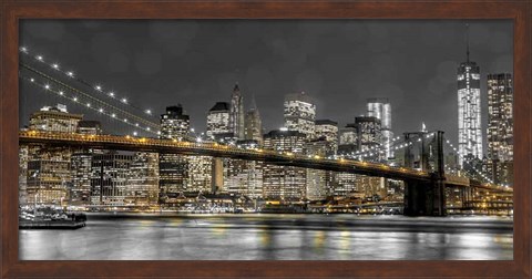 Framed New York Lights Print