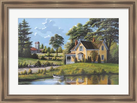 Framed Yellow House Print